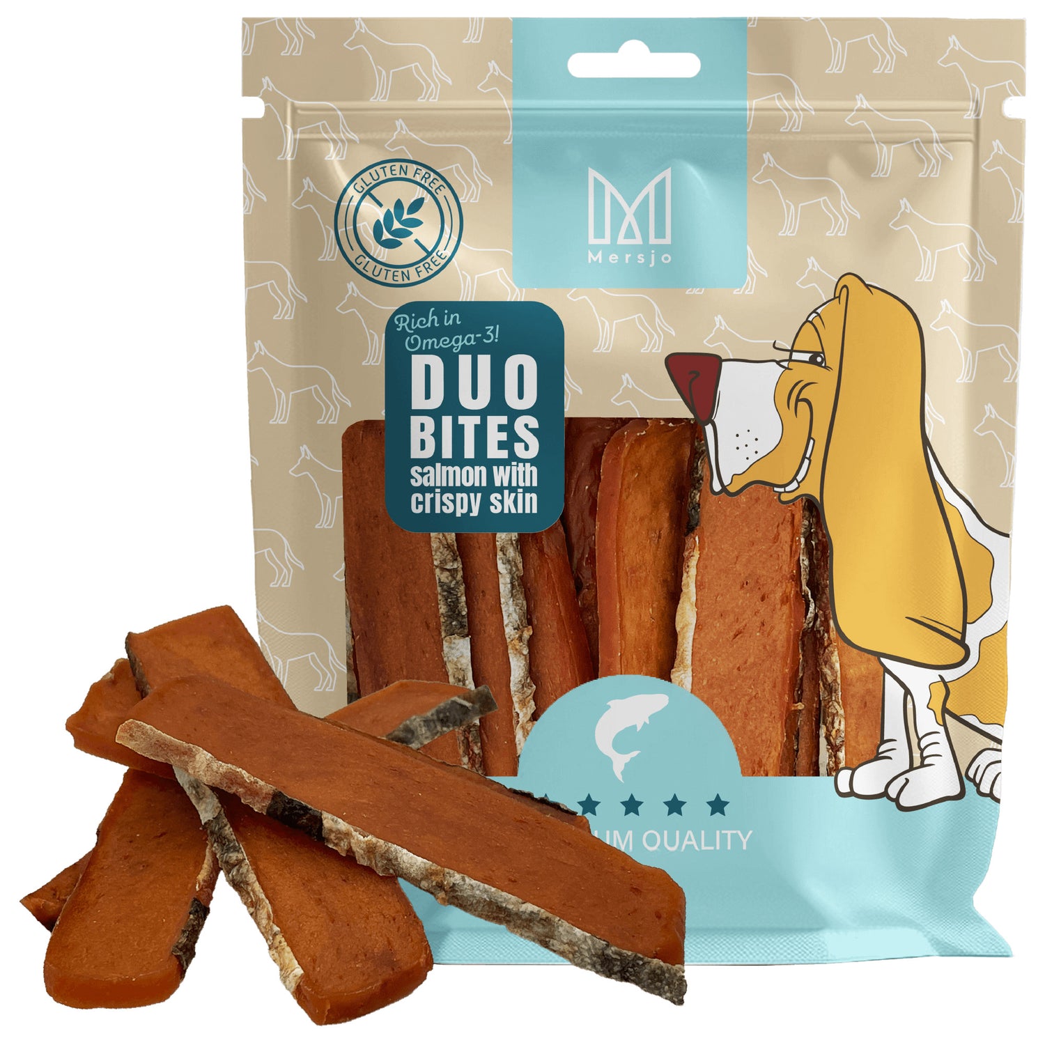 Hundesnack Geschmacksduo  - Lachs mit knuspriger Haut 200g