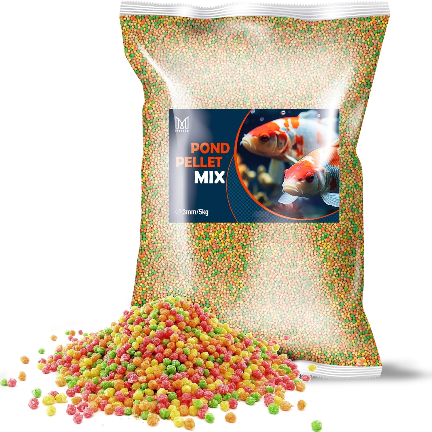 Futter für Teichfische Koi-Karpfen Mersjo Pond Pellet MIX 5kg 3mm