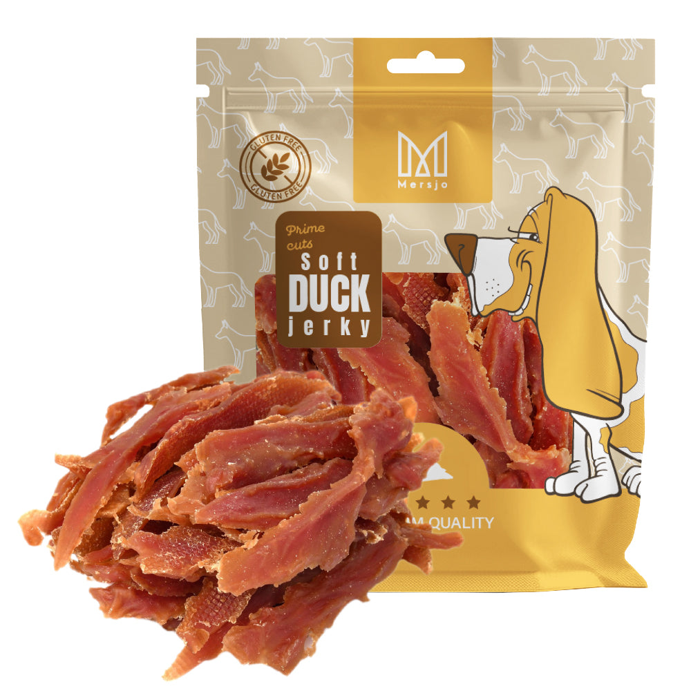 Pamlsek pro psa - Sušená kachní prsa Mersjo 500g