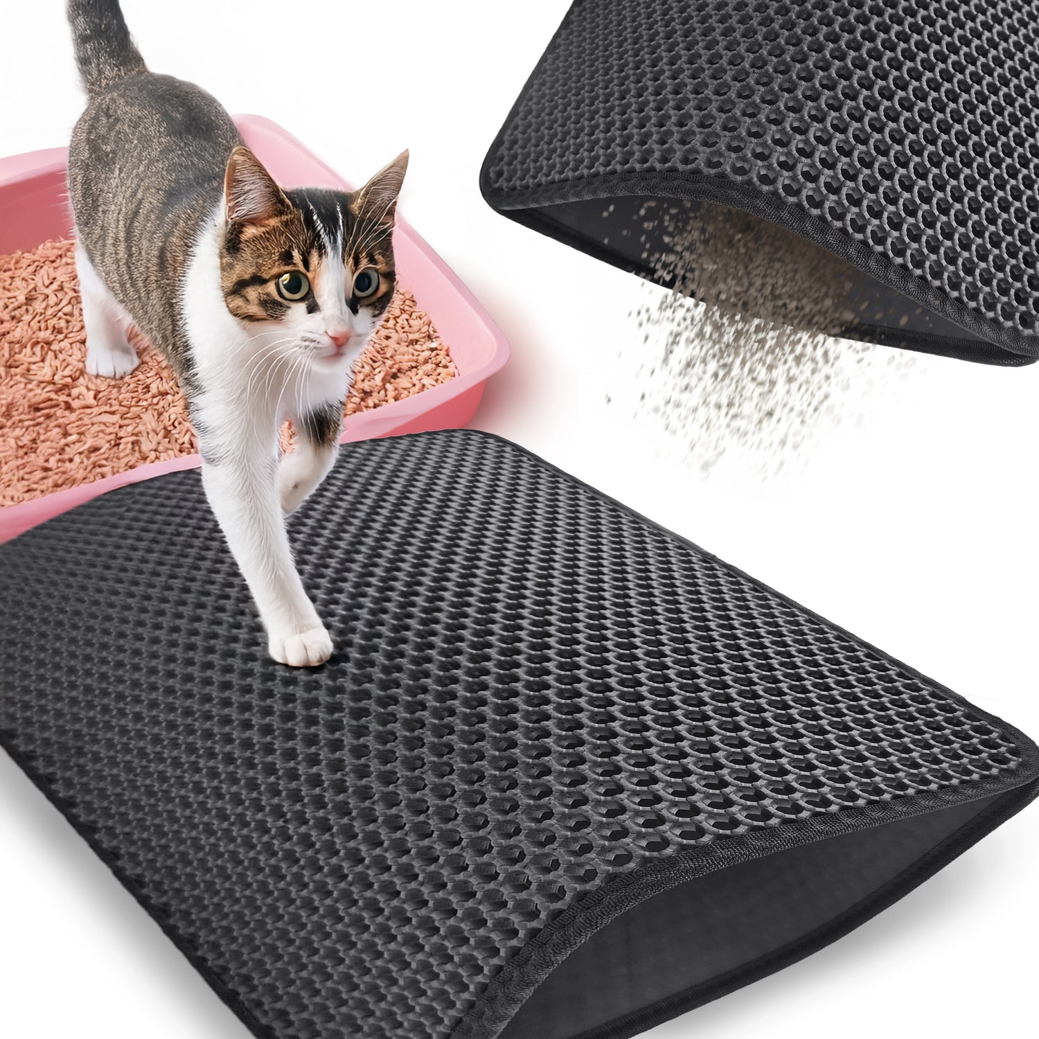 Wasserdichte Katzentoiletten-Matte mit Doppelschicht