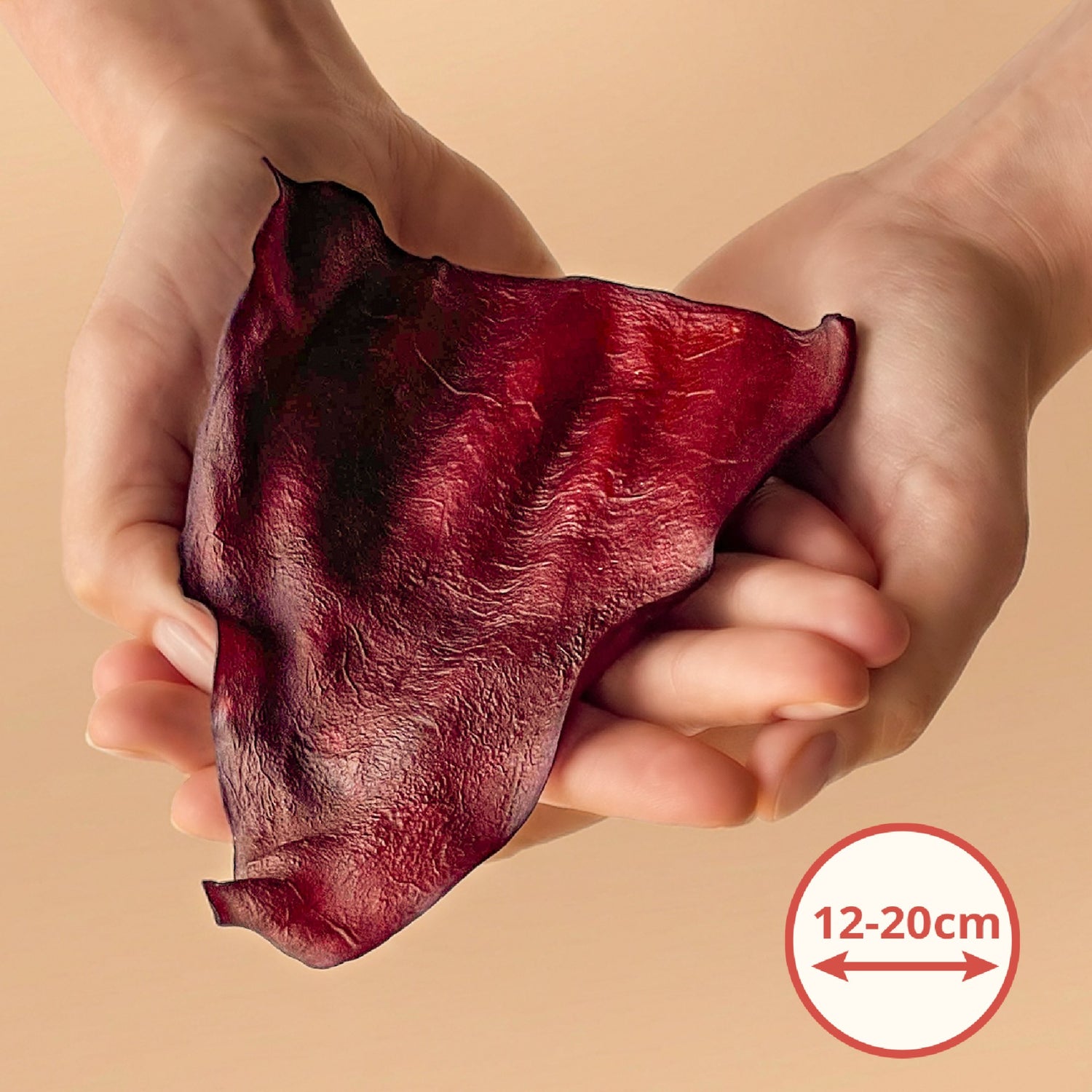 Mersjo Geräucherte Rinderohren für Hunde – 100% natürlicher Premium-Kausnack, 150g