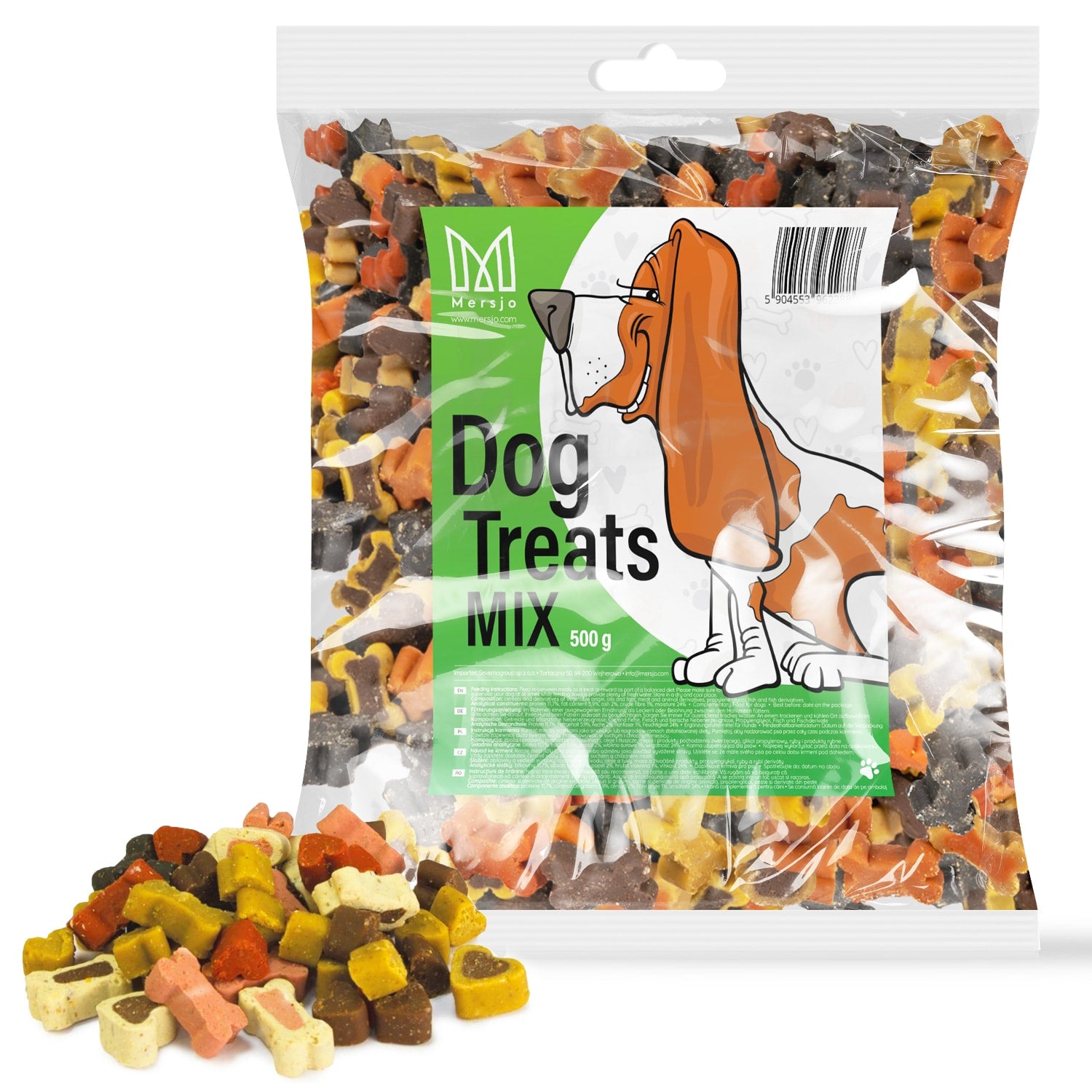 Hundesnack - Fleisch-Trainingsleckerlis Mersjo Mix 500g