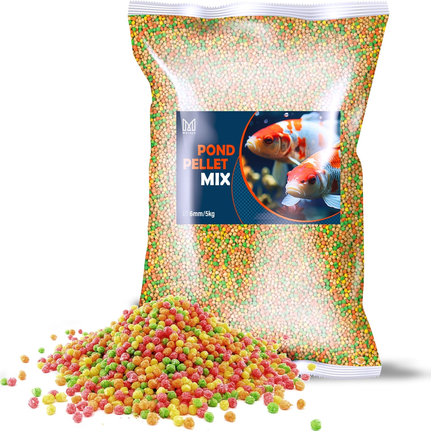 Futter für Teichfische Koi-Karpfen Mersjo Pond Pellet MIX 5kg 6mm