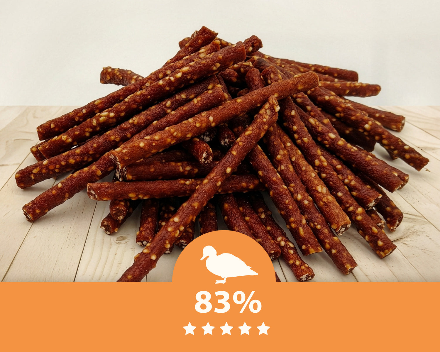 Pamlsek pro psa - Kabanosy s kachnou a rýží Mersjo 500g