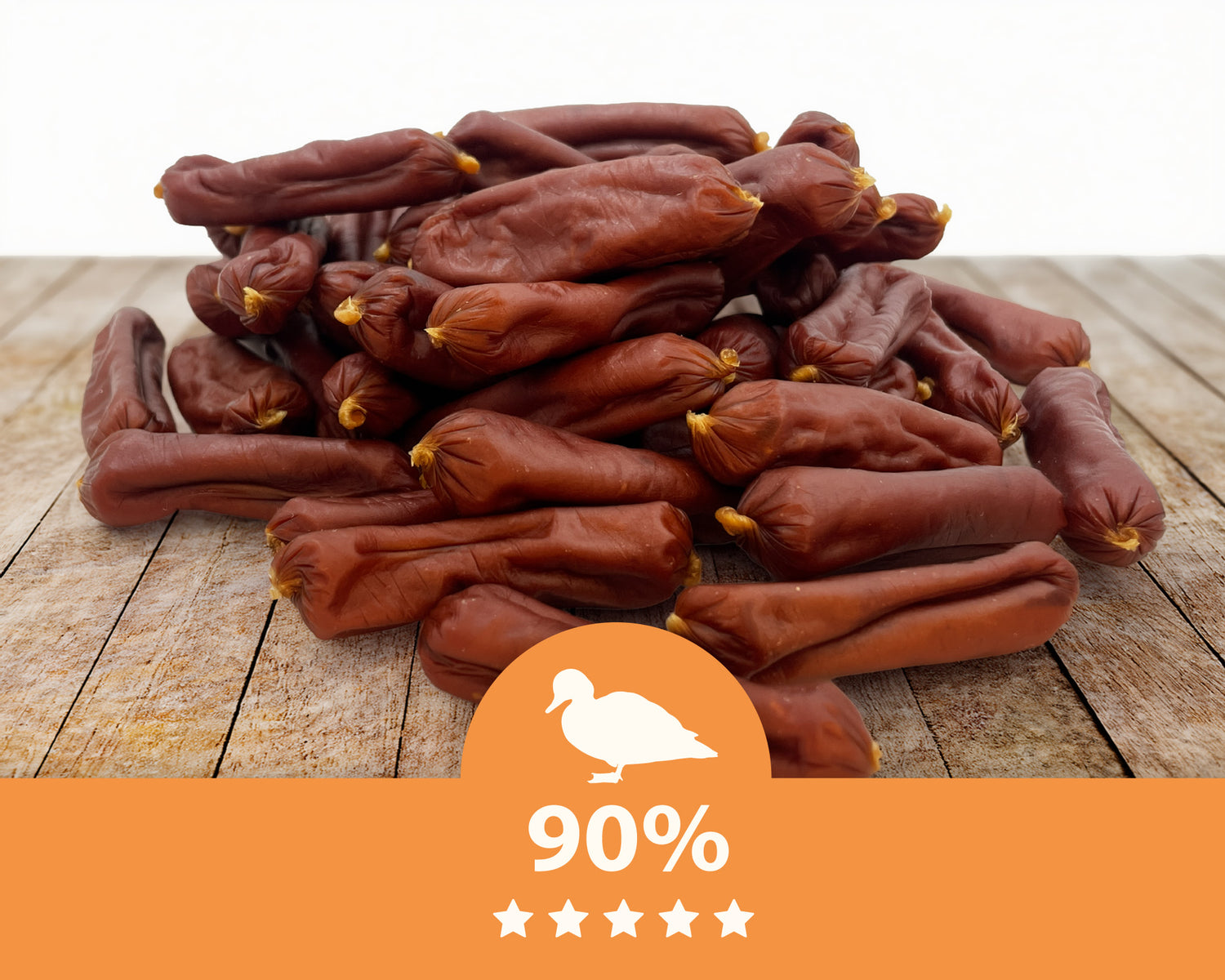 Entenwürstchen, natürlicher Hundesnack, Mersjo, 500g