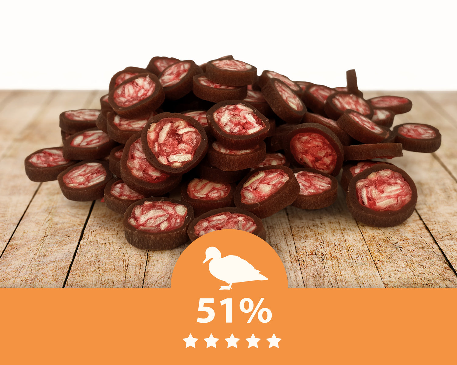 Hundesnack Geschmacksduo - Enten-Salami mit Cranberry 200g