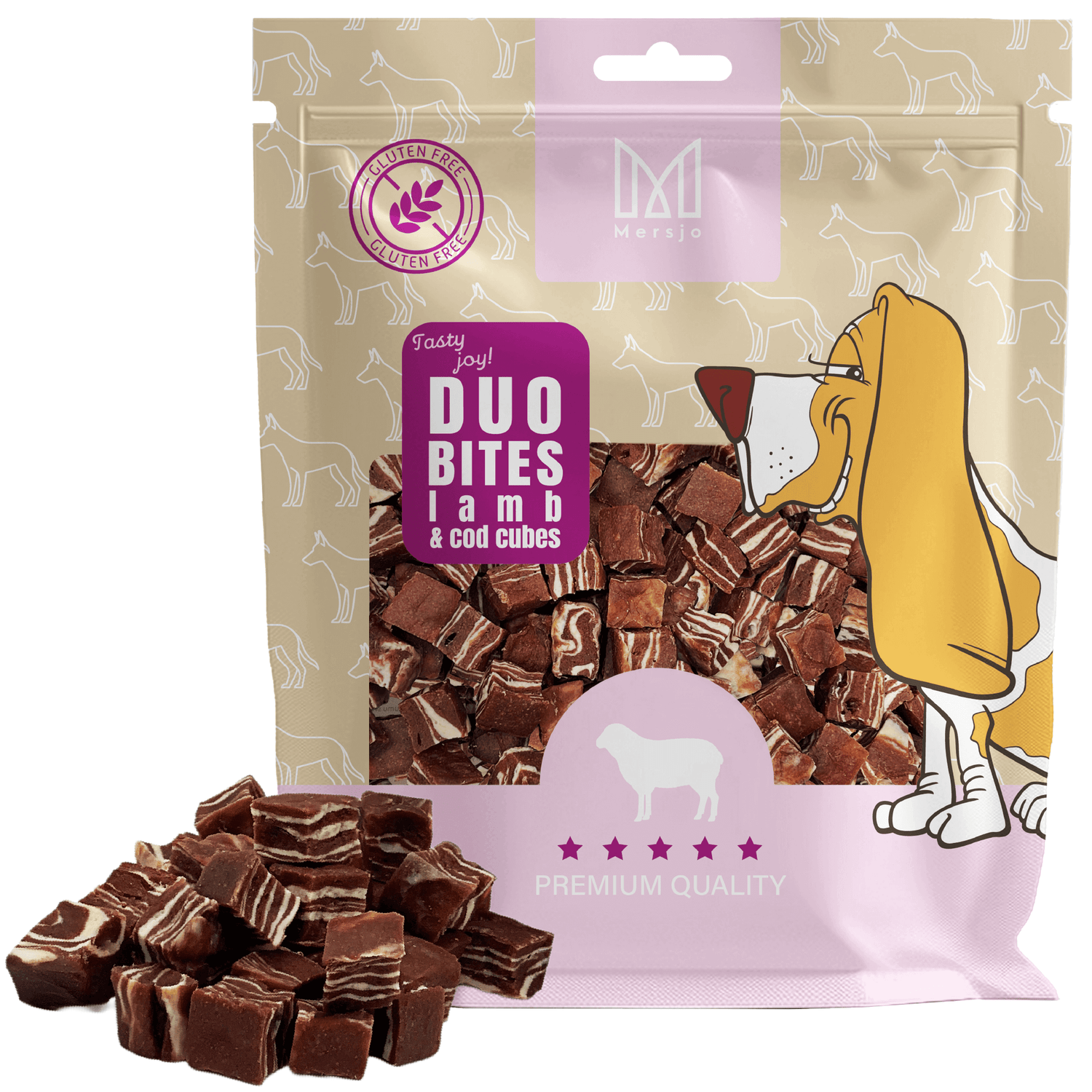 Hundesnack Geschmacksduo - Lamm mit Dorsch Mersjo 300g