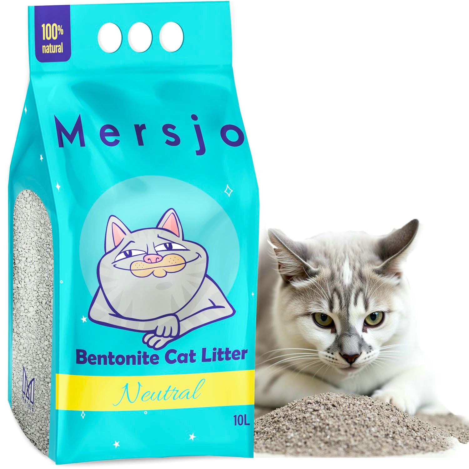 Bentonit-Katzenstreu NEUTRAL 10l