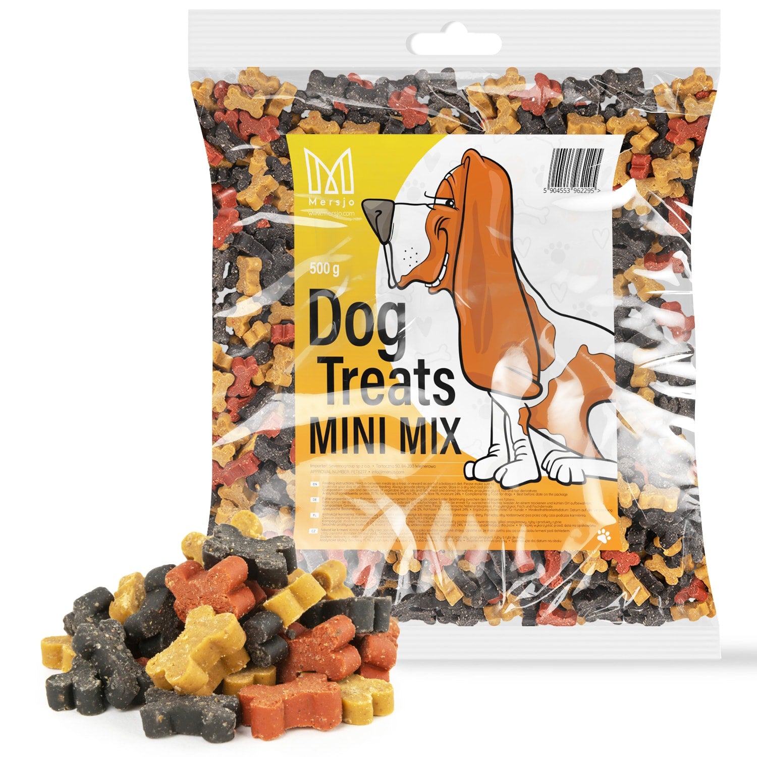 Hundesnack - Fleisch-Trainingsleckerlis Mersjo Mini Mix 500g