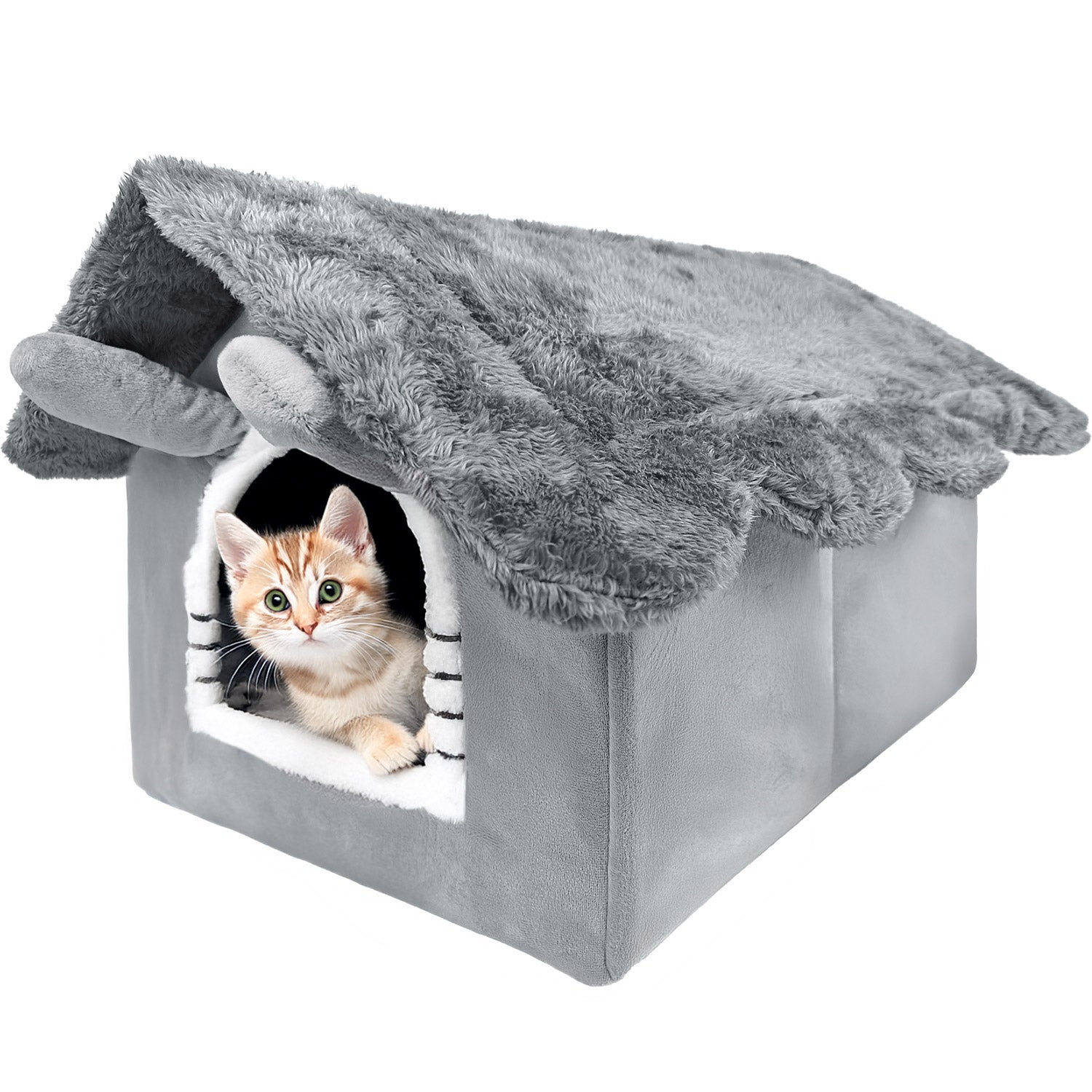 Cat house, plush playpen bed, soft bedding, kennel Mersjo