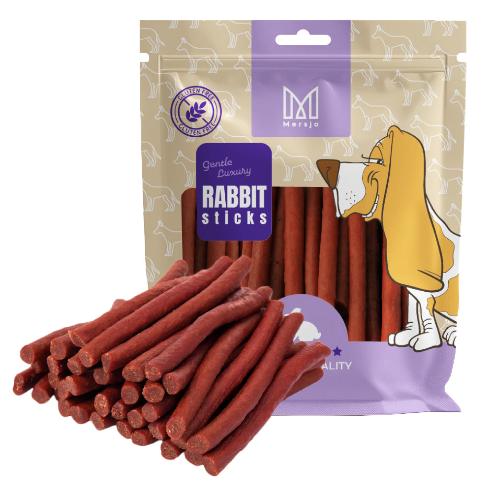 Pamlsek pro psy - Králičí kabanosy Mersjo 500g